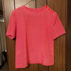 Vintage Polka Dot Blouse S-M